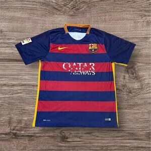 Barcelona Home 2015 Football Jersey Blue Authentic Nike Men’s